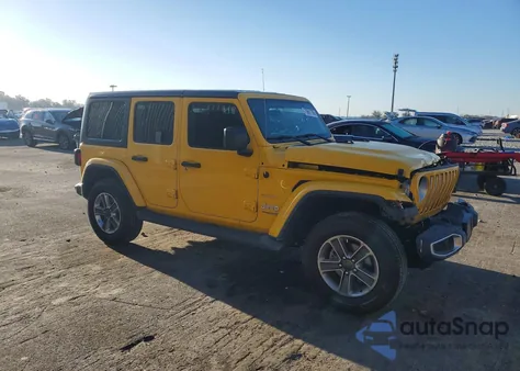 2020 Jeep Wrangler Unlimited Sahara z USA, uszkodzony, nr VIN 1C4HJXEN2LW147869